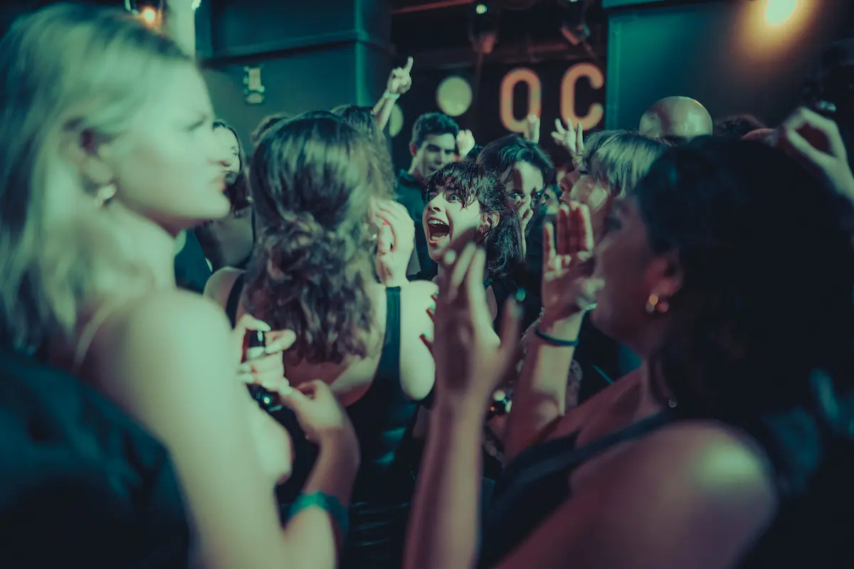 skip club line barcelona party photo